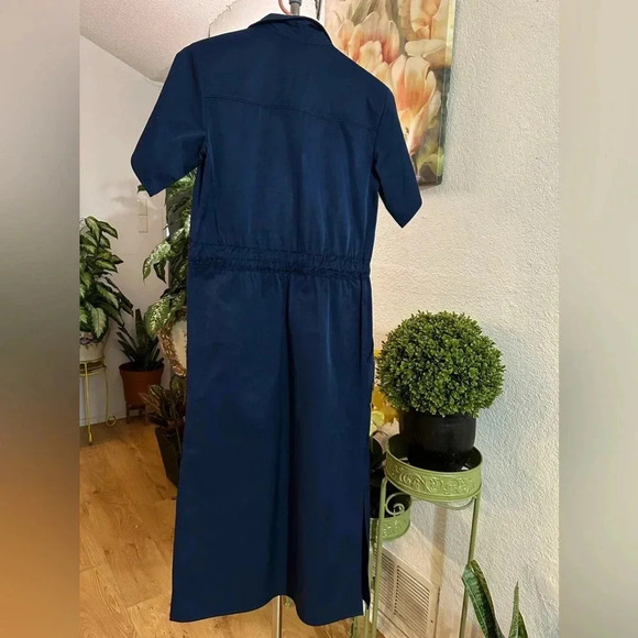 H&M navy shortsleeved dress size 2 - Picture 2 of 11